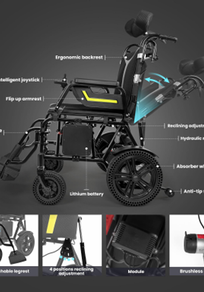 YEC35A 저렴한 디럭스 Reclining 휠체어 브로셔